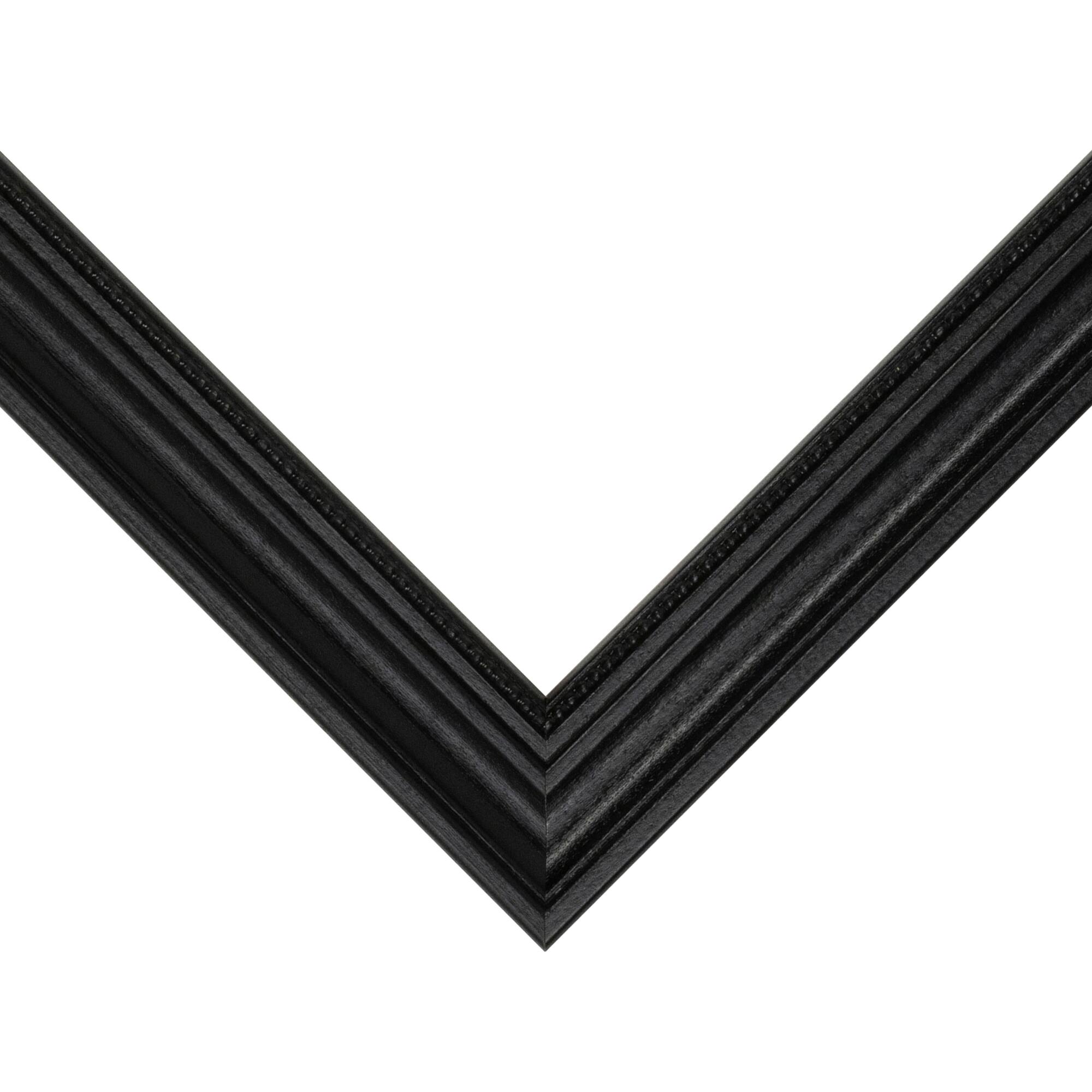 Frame USA Boardroom Black with Black Bead Single Image Picture Frame